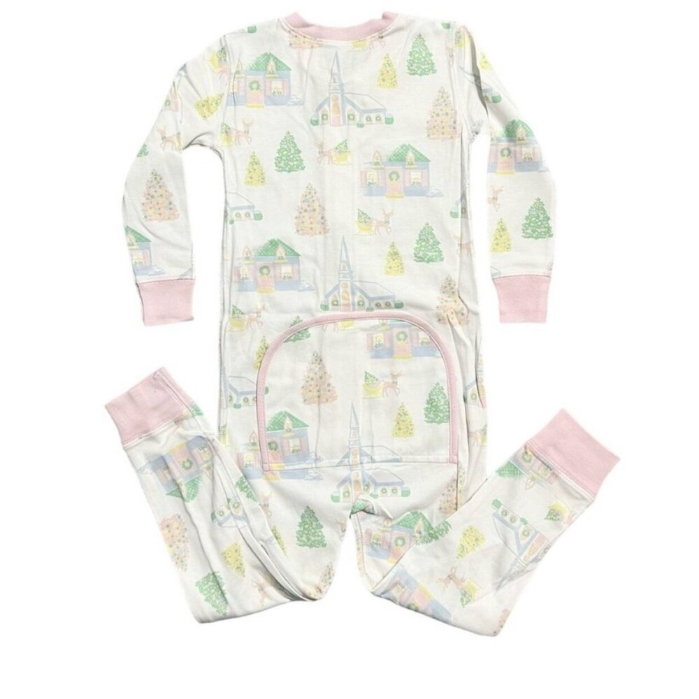 Cozy Kids Pajamas with Pastel House Print